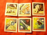 Serie Burundi 1972 Cosmos - Apollo 16 , 6 valori stampilate, Stampilat