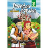 Povestea porcului. Prima mea carte de colorat, A4. Coloram si invatam sa citim, Andreas