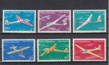 ROMANIA 1977 LP 931 AVIATIE PLANOARE SERIE MNH