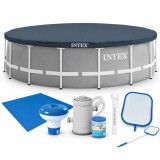 Piscina supraterana Intex Prism Frame 305x76 cm, 4500 l, cu accesorii