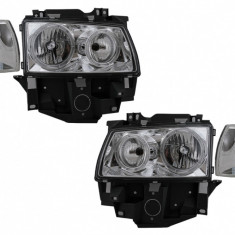 Faruri Angel Eyes compatibil cu VW Transporter T4 BUS (08.1996-03.2003) Crom HLVWT4