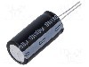 Condensator electrolitic, 1mF, 100V DC, -40...105&deg;C, AISHI - EWH1KM102M35OT