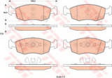 Set placute frana,frana disc FIAT PANDA (312) (2012 - 2016) TRW GDB1921