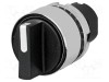 Comutator rotativ 22mm EAO Poz.i stab 2 negru fără IP65 46