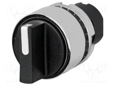 Comutator rotativ 22mm EAO Poz.i stab 2 negru fără IP65 46