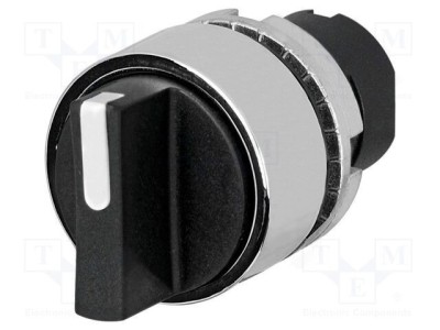 Comutator rotativ 22mm EAO Poz.i stab 2 negru fără IP65 46 foto