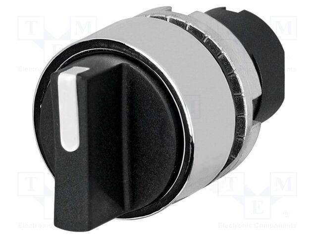 Comutator rotativ 22mm EAO Poz.i stab 2 negru fără IP65 46