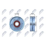 Rola ghidare curea transmisie Renault Laguna, 2.0, 2.0 16v, 2.5 20v 1995-2001, Volvo S70 2.0, 2.0 Turbo 1997-2000, 163-00