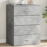 vidaXL Servantă, gri beton, 60x39x80 cm, lemn compozit 840530