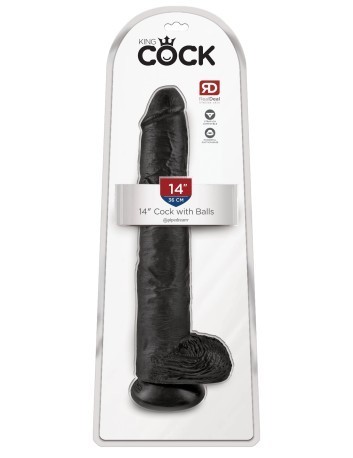 Vibrator Cocos de 14&quot; cu bile negre