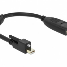 Adaptor mini Displayport 1.2 la HDMI prindere cu surub T-M 4K Activ, Delock 62640