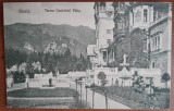 Carte postala, Sinaia, Terasa Casteluluim Peles, 1927