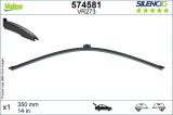 Stergator luneta Valeo Silencio Rear 574581, cauciuc+grafit, spate, universal, clasic/hibrid/plat, pt. Audi, BMW, Cupra, Mercedes, Porsche, Seat, VW