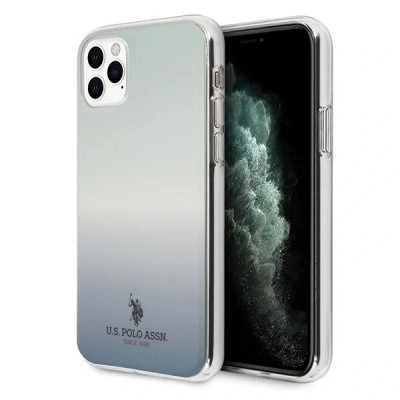 Husa Cover US Polo Gradient Pattern Collection pentru iPhone 11 Pro Blue foto