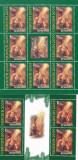 ROMANIA 2009 CRACIUN -Bloc de 4 timbre + Bloc de 8 timbre LP.1850a + d, MNH**
