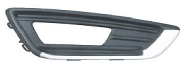 Grila bara Ford Focus 3 10.2014-08.2018, Fata partea Dreapta, Cu gaura pentru proiector, cu element cromat, F1EB-15A298-D, 1873303