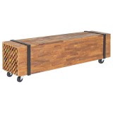 Cumpara ieftin Suport TV, 110x30x32,5 cm, lemn masiv de tec