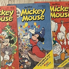 Mickey Mouse - Lot 5 reviste 1991 / 1992 RARE