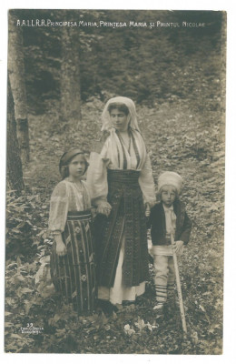 4634 - Regina MARIA, Queen MARY &amp;amp; Children, Royalty - old postcard - used - 1908 foto
