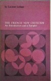 Laurent Lesage - French New Criticism: Introduction &amp; Sampler (Pennsylvania State University Press, 1991, Engleza)