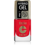 Delia Cosmetics Coral Hybrid Gel gel de unghii fara utilizarea UV sau lampa LED culoare 119 11 ml