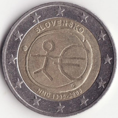 Moneda Slovacia - 2 Euro 2009 - Uniunea Economica si Monetara