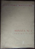 ALEXANDRU HRISANIDE - SONATA NR. 1 PENTRU PIAN (1955-1956) [PARTITURA, 1966]