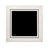 Usa de vizitare cu rama din aluminiu Mat si sticla Negru 300x300