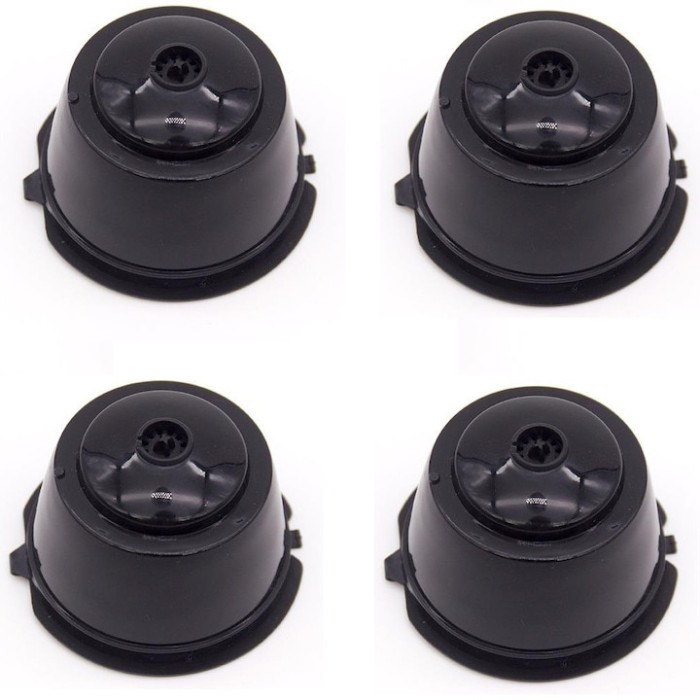 Set 4 Capsule cafea, reutilizabila, reincarcabila, compatibil Dolce Gusto, negru