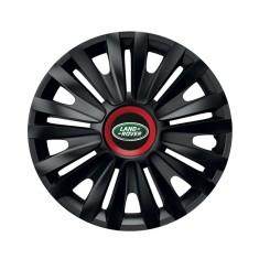 Set 4 capace roti Negre Cu Inel Rosu Royal R14 Compatibil Cu Land Rover