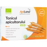 Tonicul Apicultorului - Laptisor de Matca Pur, Miere, Propolis si Polen Ecologic/Bio 10 fiole x 10ml