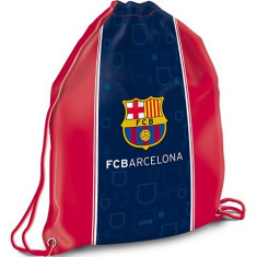Sac de umar cu snur FC Barcelona rosu-albastru foto