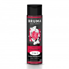 Ulei de Masaj 3 in 1 Bruma Premium Hot Oil, Aroma Capsuni, 100 ml