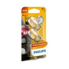 Set 2 Becuri 12V W21W Vision Blister Philips