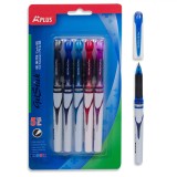 Cumpara ieftin Set Pixuri Gel, A Plus, GelStick, 5 Bucăți, Multicolor, Grip Cauciuc