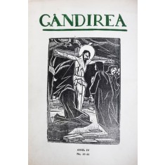 Revista Gandirea,Anul IV,NR12-13,Femeia de ciocolata,Gib Mihaescu,inedita, L.Blaga s.a,
