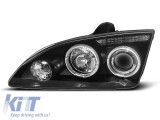 Set de faruri tuning cu ochi de &icirc;nger halogen potrivit pentru Ford FOCUS MK2 09.2004-01.2008, stanga si dreapta Performance AutoTuning