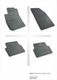 Covorase Cauciuc Auto Dedicate Chevrolet Aveo T300 (2011+) Frogum - Set Presuri Negre