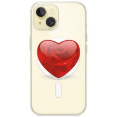 Husa personalizata apple iphone 14, magsafe, rose heart foto
