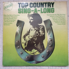 Top Country Sing A Long disc vinyl lp selectii muzica country folk emabssy VG+