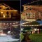 Ghirlanda luminoasa Craciun de exterior, instalatii luminoase profesionale contur casa, 14 m, cu 28 becuri led si globuri colorate/opace/transparente
