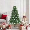 VidaXL Brad de Crăciun artificial Verde 150 cm PVC și Oțel și Plastic 3396905