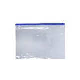 Mapa plastic cu fermoar zip, A5, 120 microni, transparent