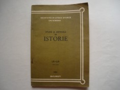 Studii si articole de istorie nr. LX-LXI (serie noua), 1993