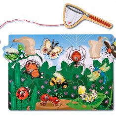 Joc din lemn magnetic Prinde insectele Melissa and Doug