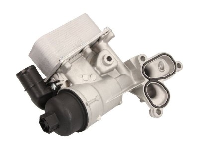Radiator racire ulei motor, termoflot Nissan Primastar, 06.2006-2010, motor 2.0 dci, 66/84 kw, diesel, 140x70x55 mm, cu filtru ulei si carcasa, din a foto