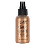 Iluminator de corp, Ushas, Glow Shimmer Spray, 03, 80 ml