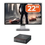 Pachet calculator second hand Fujitsu Esprimo Q958 Mini PC cu monitor 22 inch