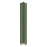 Lampă De Tavan Karbon Verde Măsliniu Din Aluminiu Cu 1 Bec Tub Minimalist De Interior