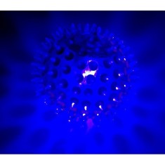Jucarie minge albastra cu led &Oslash; 5,5 cm